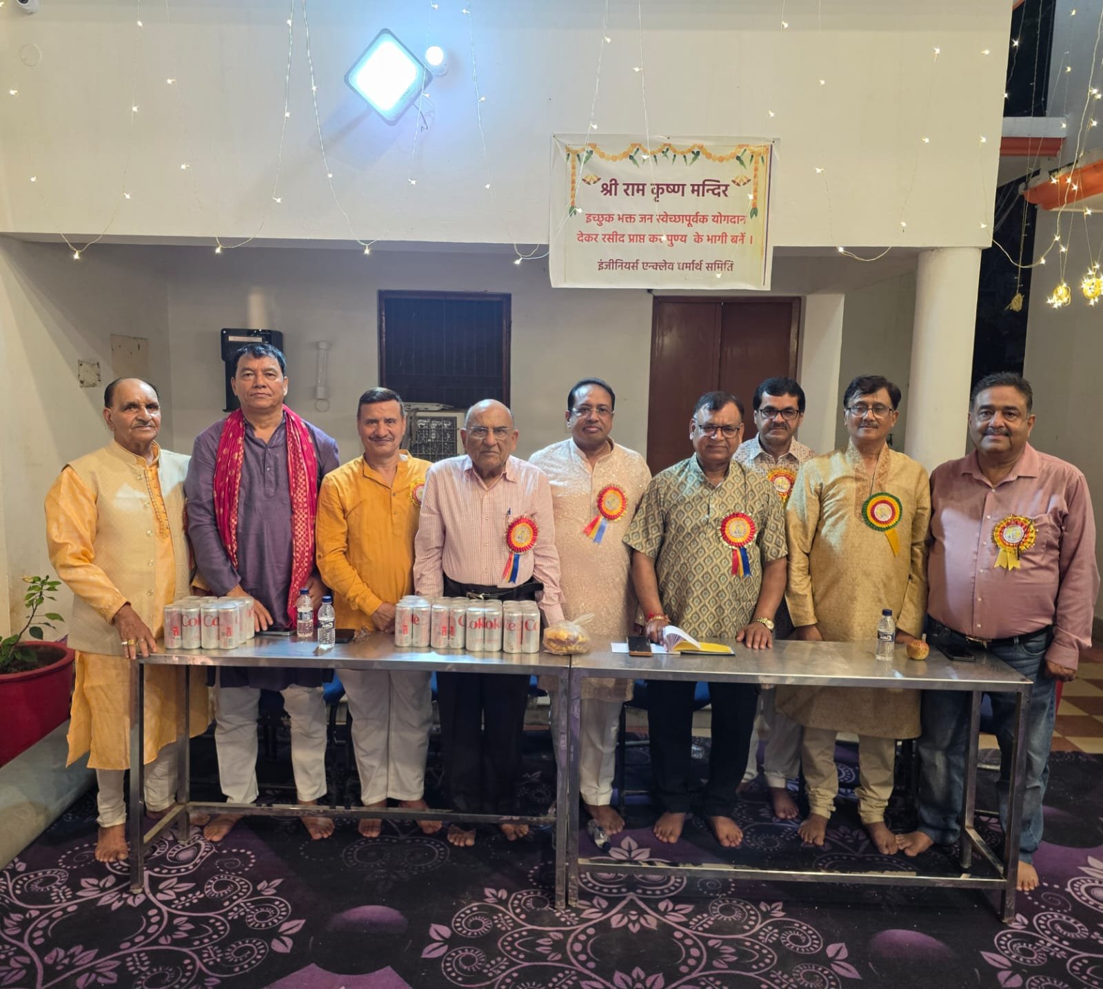 इंजीनियर्स एनक्लेव के श्री रामकृष्ण मंदिर में धूमधाम से मनाई गई श्रीकृष्ण जन्माष्टमी :